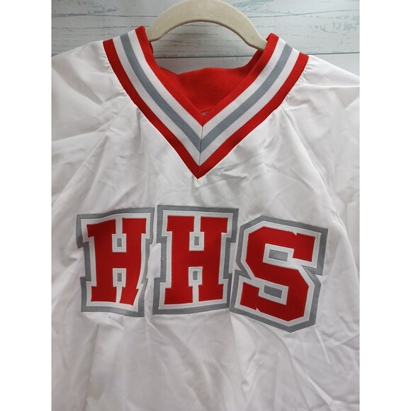Vtg Varsity Spirit Cheerleader Pullover Jacket HHS White Red SMALL - Picture 2 of 7